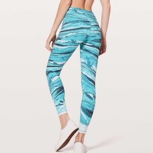 Rare Lululemon Wunder Under High Rise Legging 6 S Tight Saint Quartize Multi